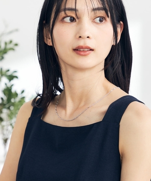 a.v.v(アーヴェヴェ)の「スクエアチェーンミドルネックレス(ネックレス・レディース・ゴールド/シルバー・38)」の5枚目の写真