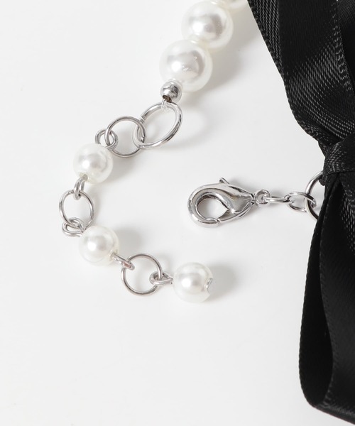 SMELLY（スメリー）の「『WEB/一部店舗限定』パールリボンアンクレット（アンクレット・レディース・ベージュ/ブラック・-）」の17枚目の写真