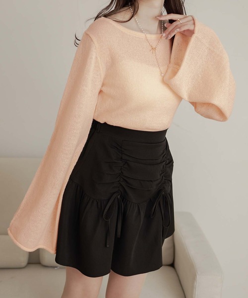 Ambre Neige（アンブルネージュ）の「back ribbon sheer knit / バックリボンシアーニット（ニット/セーター・レディース・アイボリー/ピンク/ライトグリーン・FREE）」の19枚目の写真