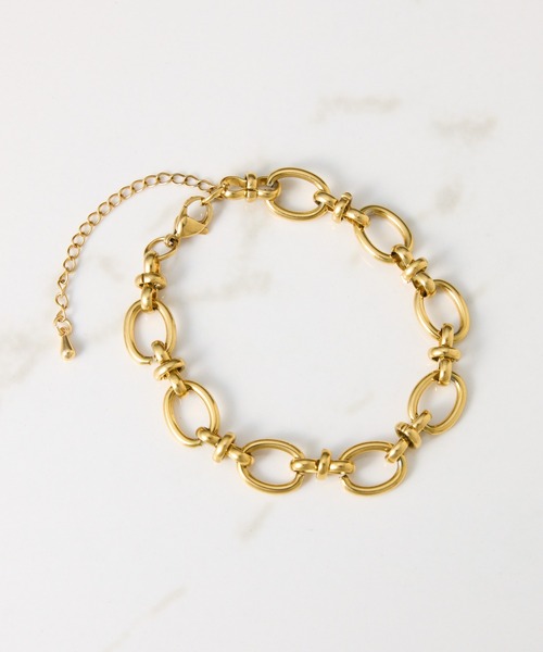 PAPILLONNER（パピヨネ）の「ステンレスチェーンブレスレット（ブレスレット・レディース・シルバー/ゴールド・FREE）」の7枚目の写真