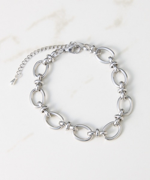 PAPILLONNER（パピヨネ）の「ステンレスチェーンブレスレット（ブレスレット・レディース・シルバー/ゴールド・FREE）」の8枚目の写真