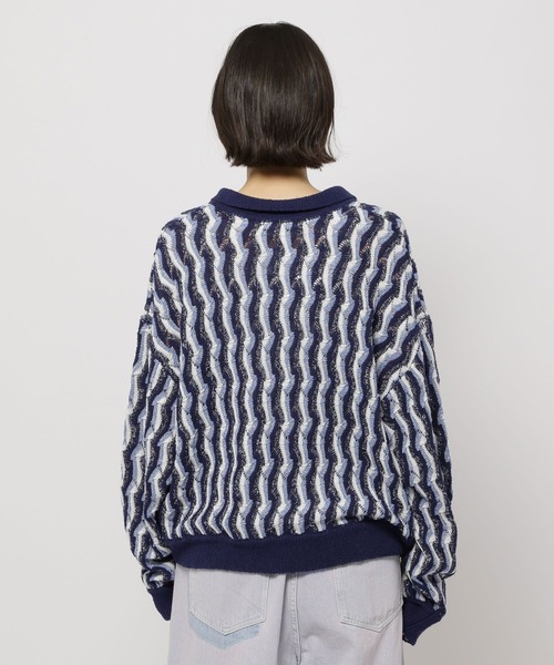 Ronan モヘアストライプ カーディガンSportswear Ronan様専用 モヘアストライプ カーディガンSportswear