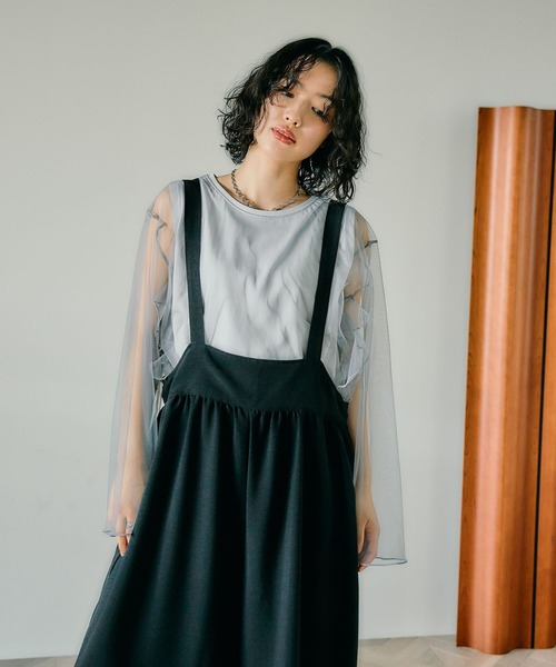 LEPSIM(レプシィム)の「《リネンライクドライシリーズ》スカーチョサロペット 290485(サロペット/オーバーオール・レディース・カーキ/ブラック/ベージュ/グリーン系その他/チャコールグレー/ブラウン・FREE)」の21枚目の写真