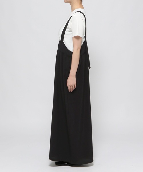 LEPSIM(レプシィム)の「《リネンライクドライシリーズ》スカーチョサロペット 290485(サロペット/オーバーオール・レディース・カーキ/ブラック/ベージュ/グリーン系その他/チャコールグレー/ブラウン・FREE)」の9枚目の写真