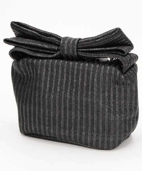 セール】HELOYSE/エロイーズ ribbon pouch raffia/リボンポーチ