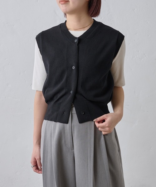 paradigm】コットンニットコンパクトベスト（ベスト）｜paradigm
