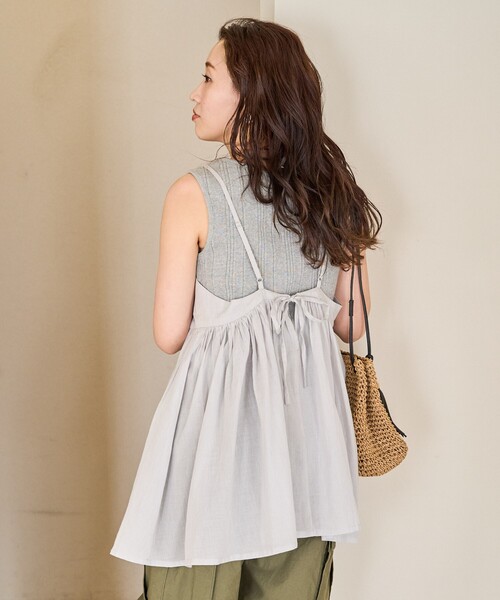 セール】限定展開 インド ボリューム 切り替え キャミ ビスチェ TEE