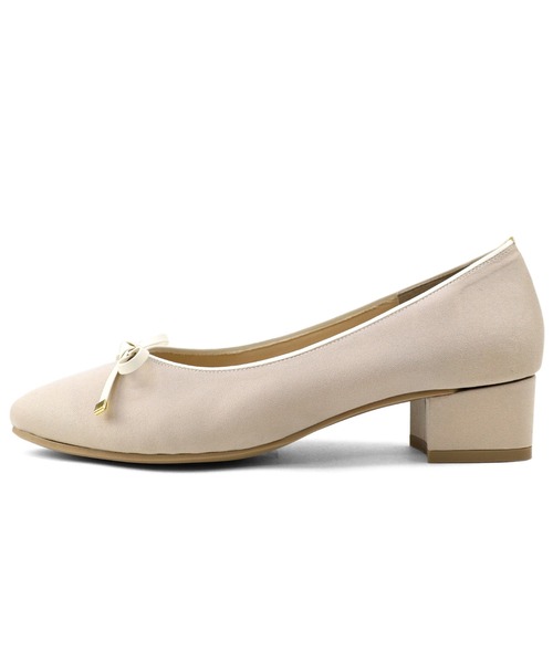 chocolates(チョコラテス)の「晴雨兼用 ポインテッドトゥ サテンバレエパンプス【日本製】(バレエシューズ・レディース・ブラック/グレイッシュベージュ/ピンクベージュ・22cm/22.5cm/23cm/23.5cm/24cm/24.5cm/25cm)」の5枚目の写真