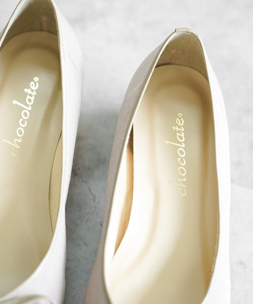 chocolates(チョコラテス)の「晴雨兼用 ポインテッドトゥ サテンバレエパンプス【日本製】(バレエシューズ・レディース・ブラック/グレイッシュベージュ/ピンクベージュ・22cm/22.5cm/23cm/23.5cm/24cm/24.5cm/25cm)」の21枚目の写真