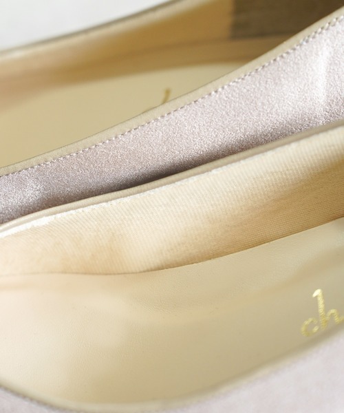 chocolates(チョコラテス)の「晴雨兼用 ポインテッドトゥ サテンバレエパンプス【日本製】(バレエシューズ・レディース・ブラック/グレイッシュベージュ/ピンクベージュ・22cm/22.5cm/23cm/23.5cm/24cm/24.5cm/25cm)」の22枚目の写真