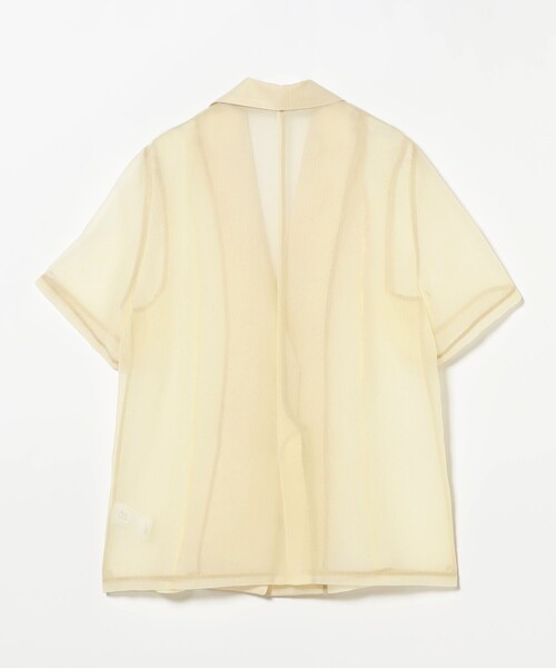 Ray BEAMS(レイビームス)の「オーガンジー ハーフスリーブ ジャケット(テーラードジャケット・レディース・ベージュ/ブラック・0/1)」の19枚目の写真