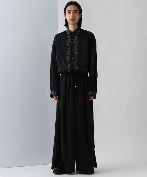 HARE（ハレ）の「【TSUYA SET UP対応】フロントシシュウシャツ(HARE)（シャツ/ブラウス・メンズ・ブラック/グレー/ブルー・FREE）」の4枚目の写真