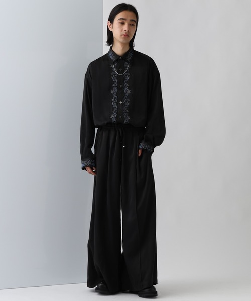 HARE（ハレ）の「【TSUYA SET UP対応】フロントシシュウシャツ(HARE)（シャツ/ブラウス・メンズ・ブラック/グレー/ブルー・FREE）」の5枚目の写真