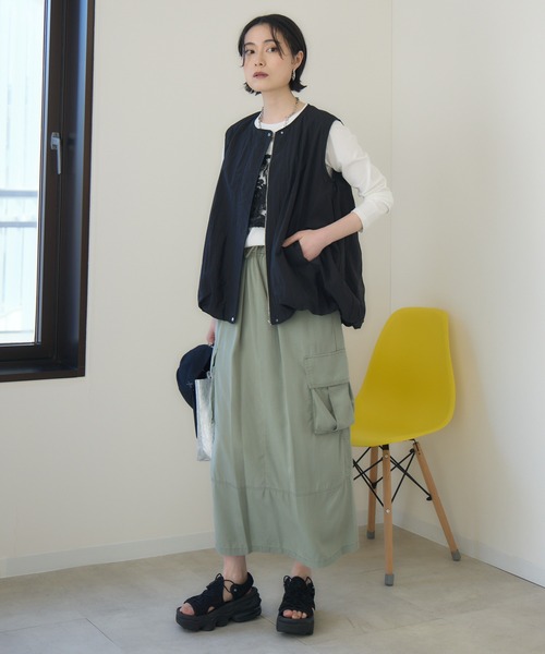 Paradise Picnic（パラダイスピクニック）の「Dignite Collier バルーンジレ（ベスト・レディース・ブラック/ホワイト/レッド・FREE）」の6枚目の写真