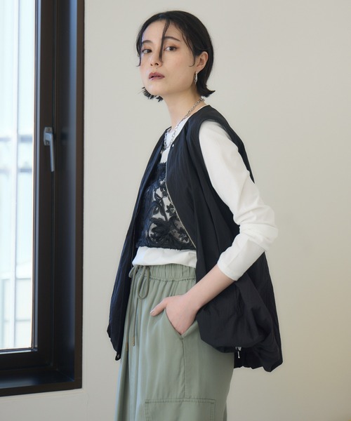 Paradise Picnic（パラダイスピクニック）の「Dignite Collier バルーンジレ（ベスト・レディース・ブラック/ホワイト/レッド・FREE）」の21枚目の写真