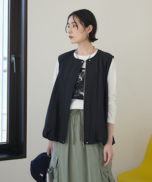 Paradise Picnic（パラダイスピクニック）の「Dignite Collier バルーンジレ（ベスト・レディース・ブラック/ホワイト/レッド・FREE）」の20枚目の写真