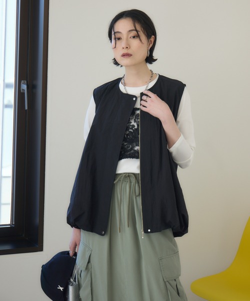 Paradise Picnic（パラダイスピクニック）の「Dignite Collier バルーンジレ（ベスト・レディース・ブラック/ホワイト/レッド・FREE）」の19枚目の写真