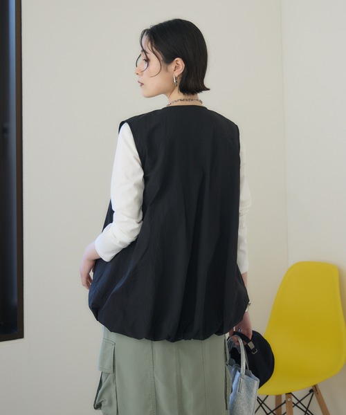 Paradise Picnic（パラダイスピクニック）の「Dignite Collier バルーンジレ（ベスト・レディース・ブラック/ホワイト/レッド・FREE）」の17枚目の写真