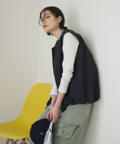 Paradise Picnic（パラダイスピクニック）の「Dignite Collier バルーンジレ（ベスト・レディース・ブラック/ホワイト/レッド・FREE）」の16枚目の写真