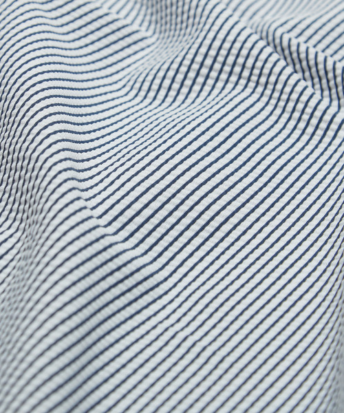 MEN'S MELROSE(メンズメルローズ)の「トリコットサッカーワンピースカラーシャツ(シャツ/ブラウス・メンズ・ネイビー/ホワイト/ブラック・4/2/3)」の9枚目の写真