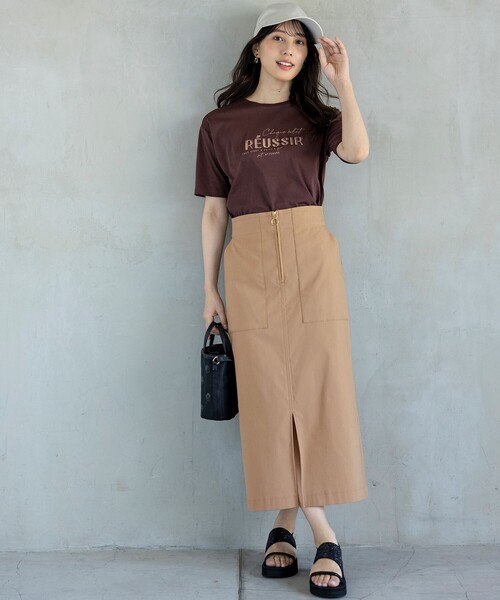 2WAY】フロントジップタイト スカート（スカート）｜ANY SIS