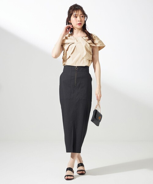 2WAY】フロントジップタイト スカート（スカート）｜ANY SIS