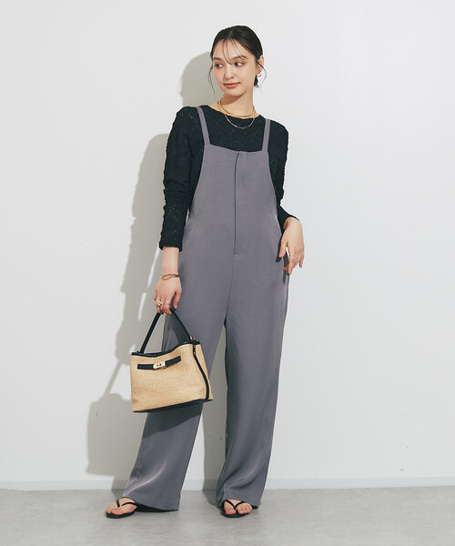 un dix cors（アンディコール）の「フラワーレースカットソー（Tシャツ/カットソー・レディース・ブラック/ホワイト/グリーン系その他2・FREE）」の4枚目の写真