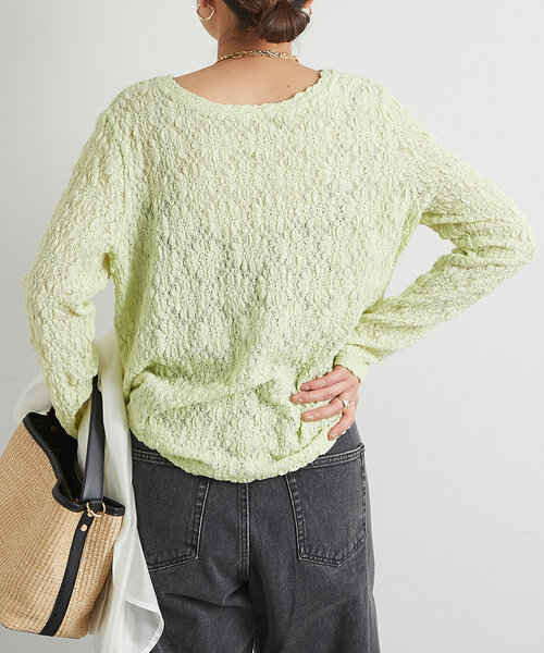 un dix cors（アンディコール）の「フラワーレースカットソー（Tシャツ/カットソー・レディース・ブラック/ホワイト/グリーン系その他2・FREE）」の13枚目の写真