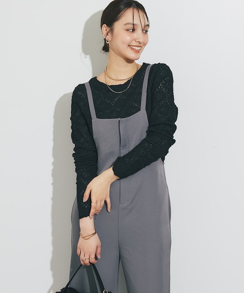 un dix cors（アンディコール）の「フラワーレースカットソー（Tシャツ/カットソー・レディース・ブラック/ホワイト/グリーン系その他2・FREE）」の3枚目の写真