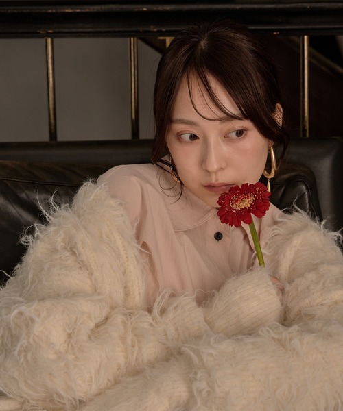 mideal（マイディール）の「design loose shirts / デザインルーズシャツ（シャツ/ブラウス・レディース・アイボリー/ブルー/ピンク・FREE）」の7枚目の写真