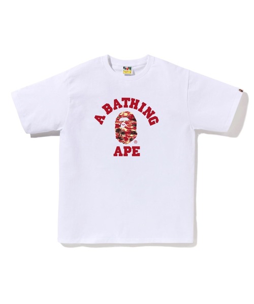 NEW【A BATHING APE】TREE EDGE CAMO COLLEGE TEE tシャツ MAP CAMO COLLEGE TEE | bape.com