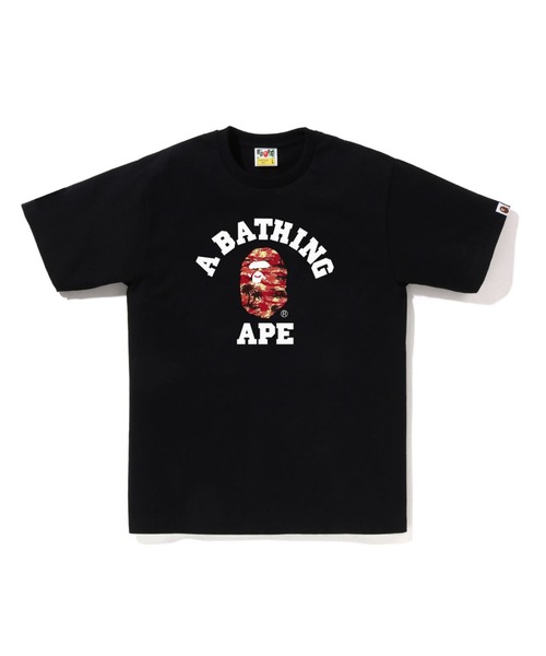 ◆A BATHING APE◆PALM TREE CAMO COLLEGE TEE Tシャツ ロゴ PALM TREE CAMO COLLEGE TEE（Tシャツ/カットソー）｜A BATHING