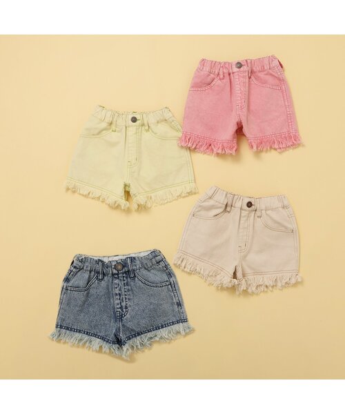 BREEZE（ブリーズ）の「【ジュニア対応】フリンジショートパンツ（その他パンツ・キッズ・ライム/ピンク/アイボリー/ブルー・100/120/140/130/80/110/90）」の19枚目の写真