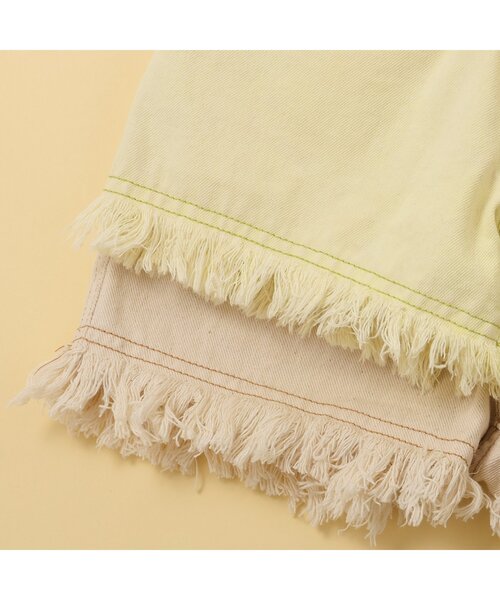 BREEZE（ブリーズ）の「【ジュニア対応】フリンジショートパンツ（その他パンツ・キッズ・ライム/ピンク/アイボリー/ブルー・100/120/140/130/80/110/90）」の16枚目の写真