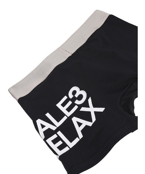 1piu1uguale3 RELAX（ウノピュウノウグァーレトレリラックス）の「1PIU1UGUALE3 RELAX (ウノ ピュ ウノ ウグァーレ トレ リラックス) ワンサイドロゴ刺繍 ボクサーパンツ（ボクサーパンツ・メンズ・ブラック・L/M）」の4枚目の写真
