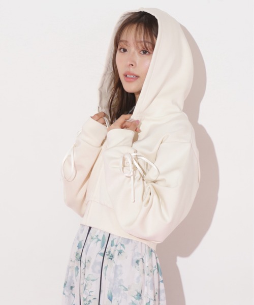 ◇ギャザースリーブダイバーパーカー（パーカー）｜JILL by JILL