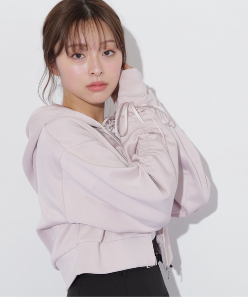 ◇ギャザースリーブダイバーパーカー（パーカー）｜JILL by JILL