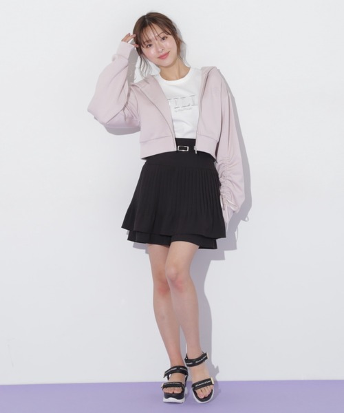 JILL by JILL STUART(ジルバイジルスチュアート)の「◇ギャザースリーブダイバーパーカー(パーカー・レディース・ピンク/ライトグレー/ホワイト系その他・FREE)」の18枚目の写真