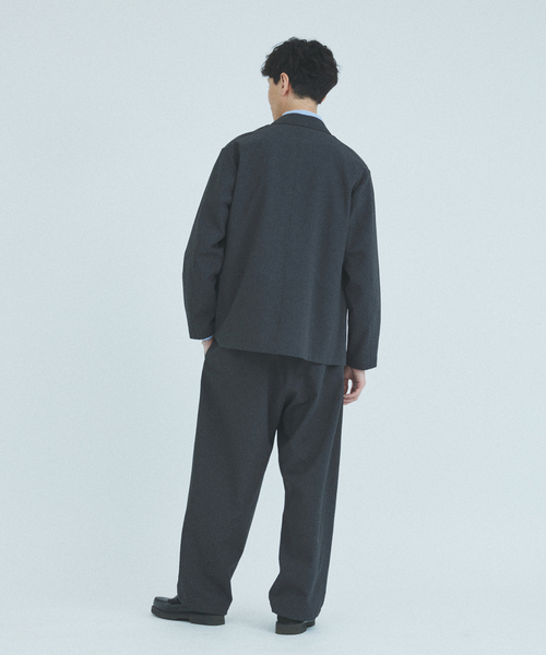 JOURNAL STANDARD(ジャーナルスタンダード)の「EVALET ギンガム フィールド ジャケット / セットアップ対応(テーラードジャケット・メンズ・ライトグレー/ウッド/ネイビー・SMALL/MEDIUM/LARGE)」の6枚目の写真