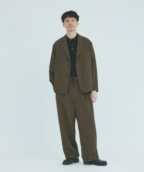 JOURNAL STANDARD(ジャーナルスタンダード)の「EVALET ギンガム フィールド ジャケット / セットアップ対応(テーラードジャケット・メンズ・ライトグレー/ウッド/ネイビー・SMALL/MEDIUM/LARGE)」の15枚目の写真