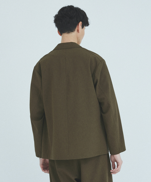 JOURNAL STANDARD(ジャーナルスタンダード)の「EVALET ギンガム フィールド ジャケット / セットアップ対応(テーラードジャケット・メンズ・ライトグレー/ウッド/ネイビー・SMALL/MEDIUM/LARGE)」の21枚目の写真