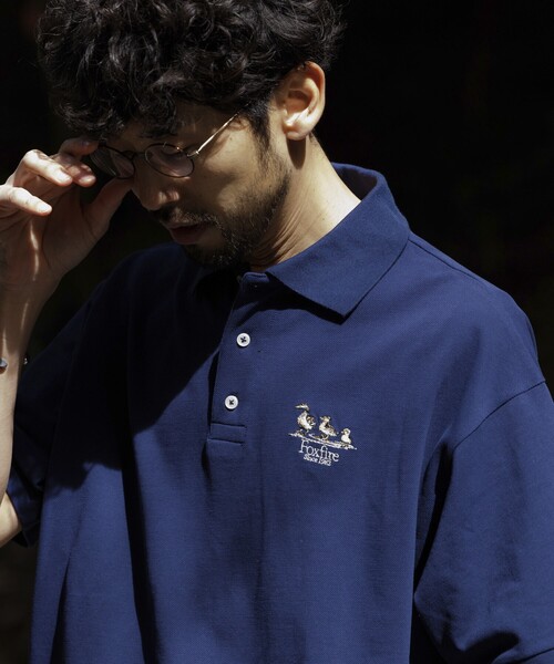 セール】Foxfire/フォックスファイヤー 別注 刺繍ロゴ 鹿の子