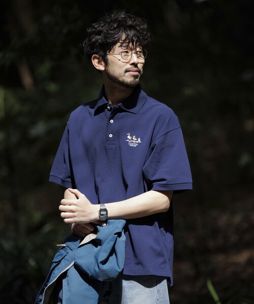 セール】Foxfire/フォックスファイヤー 別注 刺繍ロゴ 鹿の子