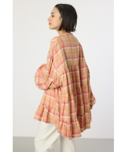 RODEO CROWNS WIDE BOWL(ロデオクラウンズワイドボウル)の「マルチチェックティアードチュニック(チュニック・レディース・グリーン系その他/ブルー系その他/イエロー系その他/ブラック系その他・FREE)」の17枚目の写真