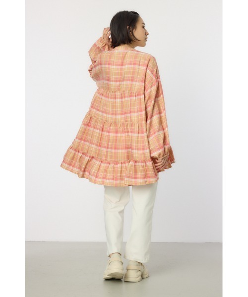 RODEO CROWNS WIDE BOWL(ロデオクラウンズワイドボウル)の「マルチチェックティアードチュニック(チュニック・レディース・グリーン系その他/ブルー系その他/イエロー系その他/ブラック系その他・FREE)」の20枚目の写真