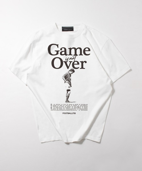 LIBERTY CITY（リバティシティ）の「【LIBERTY CITY/リバティーシティ】 [GAME OVER] Tシャツ（Tシャツ/カットソー・メンズ・ホワイト/ピンク/ターコイズブルー・2/3/4）」の4枚目の写真