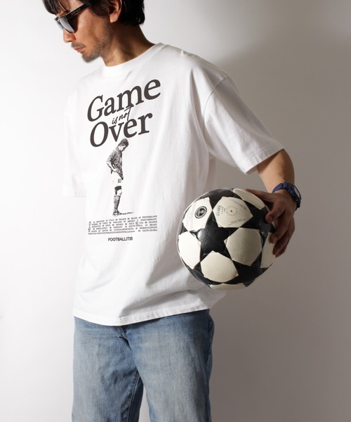 LIBERTY CITY（リバティシティ）の「【LIBERTY CITY/リバティーシティ】 [GAME OVER] Tシャツ（Tシャツ/カットソー・メンズ・ホワイト/ピンク/ターコイズブルー・2/3/4）」の8枚目の写真