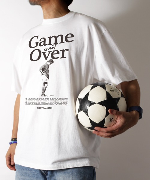 LIBERTY CITY（リバティシティ）の「【LIBERTY CITY/リバティーシティ】 [GAME OVER] Tシャツ（Tシャツ/カットソー・メンズ・ホワイト/ピンク/ターコイズブルー・2/3/4）」の9枚目の写真