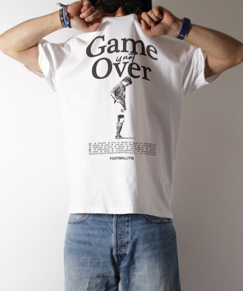 LIBERTY CITY（リバティシティ）の「【LIBERTY CITY/リバティーシティ】 [GAME OVER] Tシャツ（Tシャツ/カットソー・メンズ・ホワイト/ピンク/ターコイズブルー・2/3/4）」の10枚目の写真
