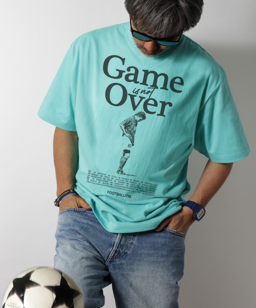 LIBERTY CITY（リバティシティ）の「【LIBERTY CITY/リバティーシティ】 [GAME OVER] Tシャツ（Tシャツ/カットソー・メンズ・ホワイト/ピンク/ターコイズブルー・2/3/4）」の16枚目の写真